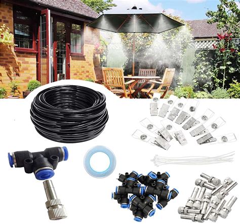 DIY Crafts Misting System Tubing Misting Nozzle Outdoor Cooling System ...