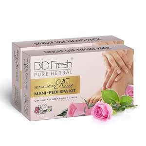 BIOFRESH Rose Pedicure and Manicure for Soft Hands & Foot Care Kit ...