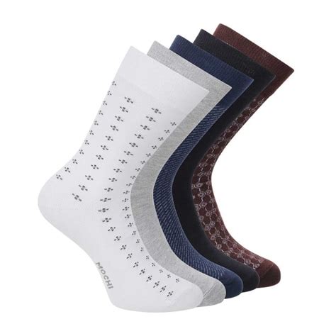 Buy Mochi Men Assorted Full Length Socks Pack of 5 Online | SKU: 20 ...