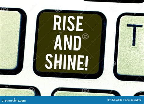 Rise And Shine Meaning