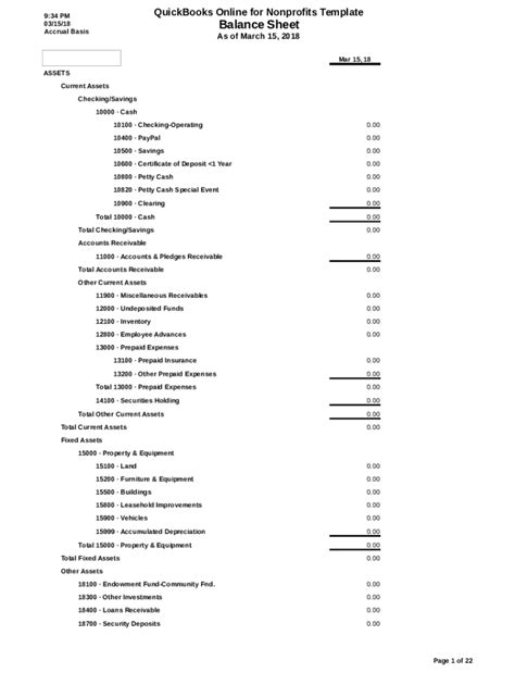 QuickBooks Nonprofit Balance Sheet Template - Fill Out, Sign & Share ...