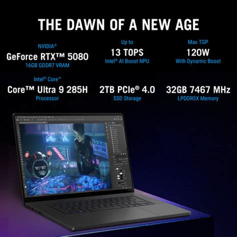 ASUS ROG Zephyrus G16 (2025) with Office 2024 + M365 Basic* Intel Core ...