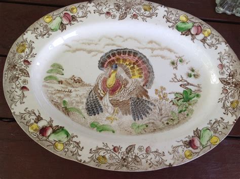 Vintage Extra Large Thanksgiving Turkey Platter by Wales Made In Japan ...