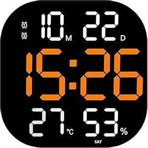 Buy MBUYS MALL Digital Wall Clocks, Wall Clock with Day and Date ...