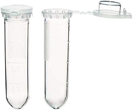 ECNEICS Microcentrifuge Tubes 2ml with Hinged Lid, Falcon Tube, Frosted ...