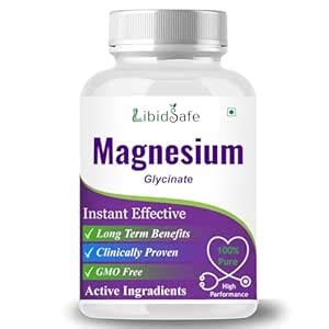 Ayurvedic Magnesium Glycinate Capsules - 200mg Tablets for good ...