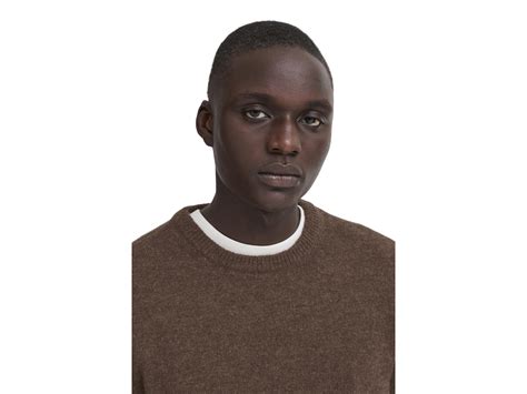 Blend Branko Knit Sweater | Slate Black Melange Aanbieding - iBOOD