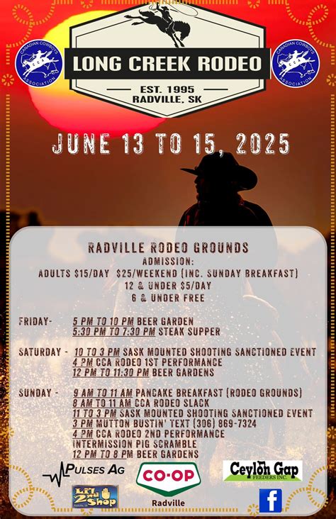 Long Creek Rodeo 2025, Radville Rodeo Grounds, Las Vegas, 13 June to 15 ...
