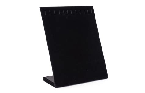 Postolje za izlaganje ogrlica . Obloženo finim plišom. Dimenzije 20 x 8 ...