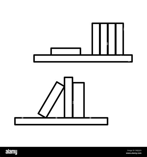 Bookshelf Clipart Black And White