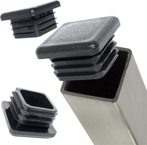Buy EZends 1 Inch 10-14 Gauge Polyethylene Square Tubing End Caps 100 ...