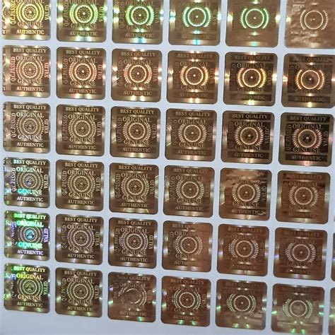 3D LASER HOLO ART Original Genuine Generic Hologram Sticker Security ...