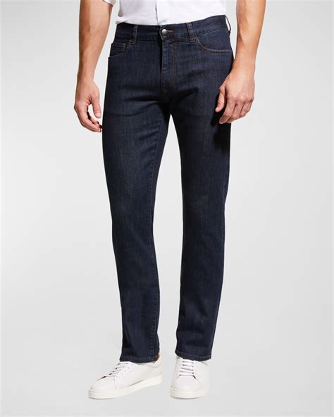 ZEGNA Men's Cotton-Stretch Denim Jeans | Neiman Marcus