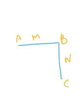 in the given figure BM=BN , M is the midpoint of AB and N is the ...