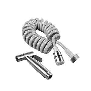 GAH Stainless Steel Hand Held Toilet Bidet Sprayer with 2M Spring Hose ...