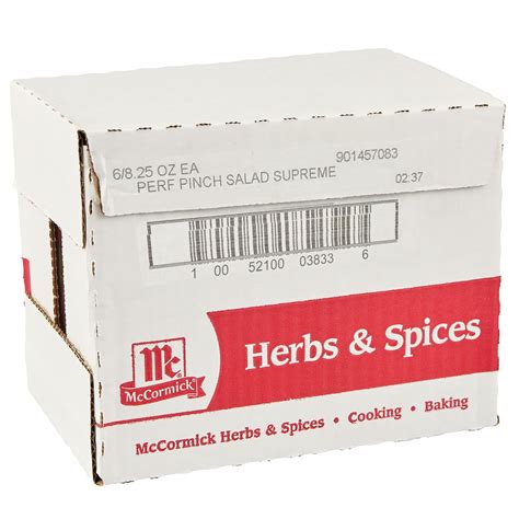Amazon.com : McCormick Perfect Pinch Salad Supreme Seasoning, 8.25 oz ...
