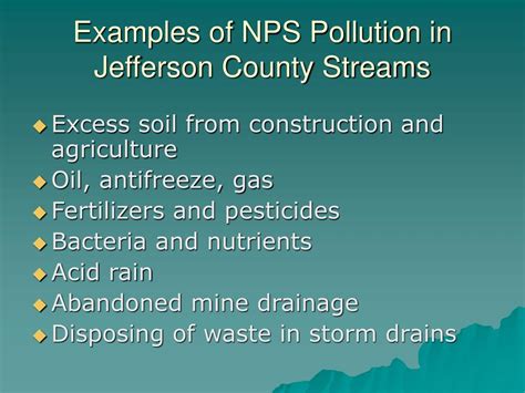 Image result for Nonpoint Source Pollution Examples
