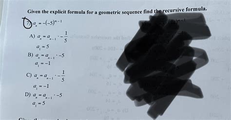 Image result for Geometric Sequence Explicit Formula