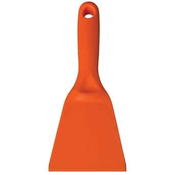 Remco 69617 Orange Polypropylene Stiff Hand Scraper, Injection Molded ...