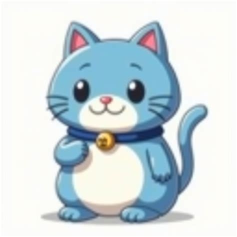 Anime Blue Cat with Unique Features | Stable Diffusion Online