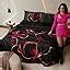 Buy Stoa Paris Super King 5PC Satin Bedding Set, 300TC Ultra Soft ...