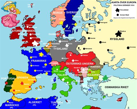 Image - Map of Europe 1914 Fullmap.png | TheFutureOfEuropes Wiki ...
