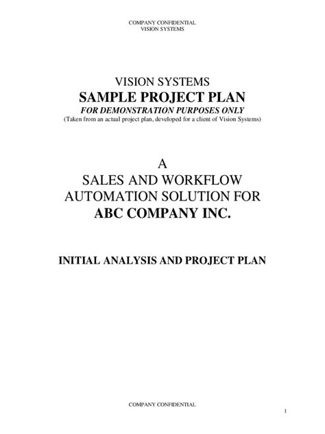 Project Plan Sample 的图像结果