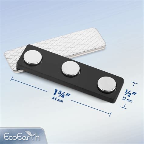 Snapklik.com : EcoEarth Adhesive Two-Piece Design Name Tag Magnets