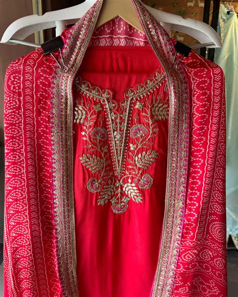 Pure Silk Unstitched Kurta – Aisha Creations