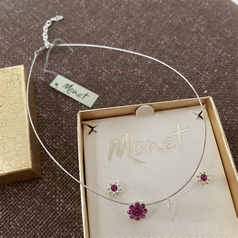 Yahoo!オークション - 未使用 Monet モネ ヴィンテージネックレス ピア...
