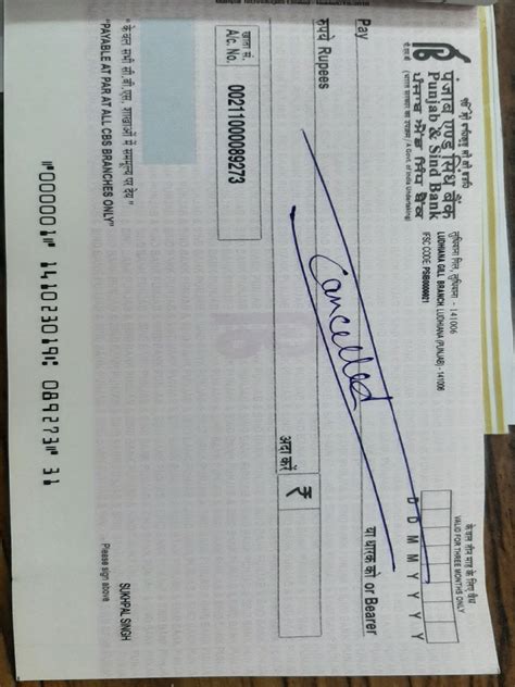 Image result for Cancelled Cheque PDF