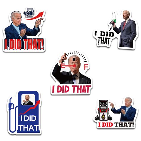 Buy 100 PCS I DID That Biden Funny Stickers Mixed 5 Different Patterns ...