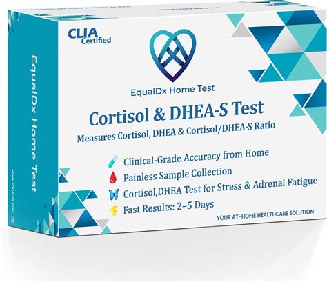 Amazon.com: EqualDx Cortisol & DHEA-S Test – at-Home Cortisol Test for Stress & Adrenal Fatigue ...