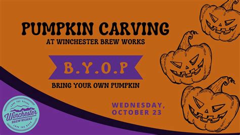 BYOP Pumpkin Carving @ WBW! , 320 N Cameron St, Winchester, VA, 23 ...