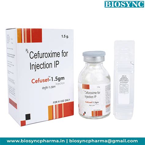 Cefuset 1.5gm - Cefuroxime for Injection IP - Biosync Pharmaceuticals ...