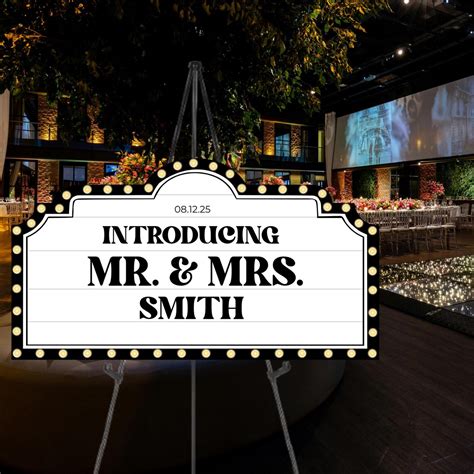 Editable Wedding Bottle Service Sign | Marquee Bar Canva Template ...