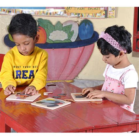 Buy Wooden Hugs Cat Puzzle Board - SkilloToys.com