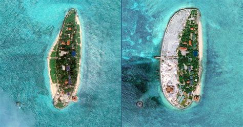 中国南海美济礁最新高清照曝光：建筑群拔地起_手机凤凰网