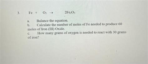 How to Balance Fe O2 的图像结果
