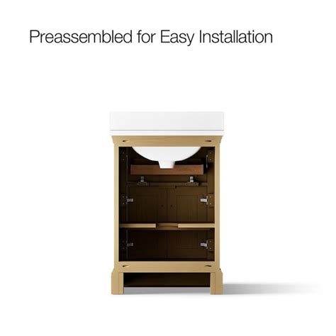 KOHLER Charlemont 24-in Light Oak Undermount Single Sink Bathroom ...