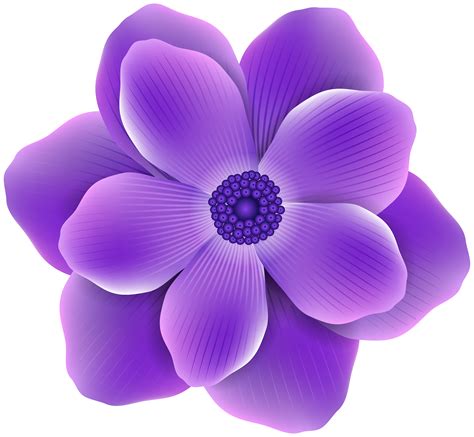 Purple flower clipart - Clipground