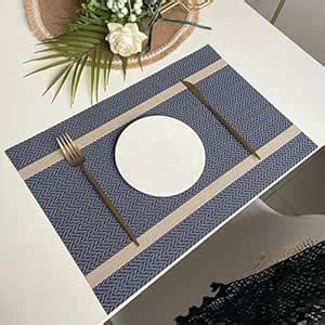 Buy TANLOOMS Attractive Premium PVC Stripe Design Rectangular Mats for ...