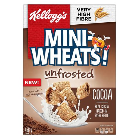 Kellogg's Mini-Wheats! Unfrosted Cocoa Cereal, 456g/16 oz., {Imported ...