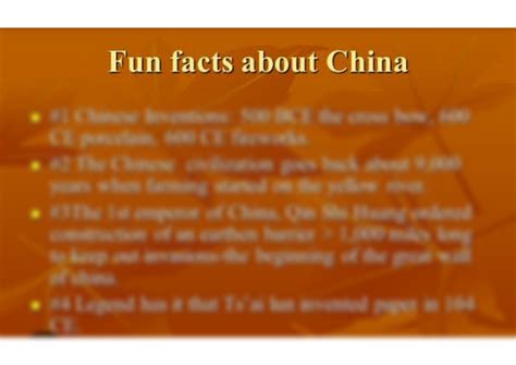SOLUTION: Fun facts about china - Studypool