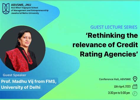 ABVSME organises a guest lecture by Prof. Madhu Vij | Welcome to ...