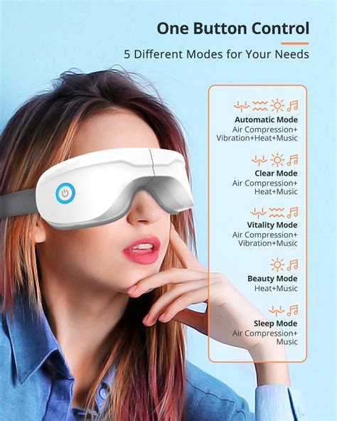 Buy Eye Massager with Heat, MONKEMON Eye Therapy Massager with ...
