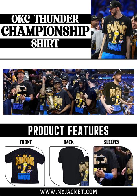 OKC Thunder Championship Shirt At 30% OFF | NY Jacket