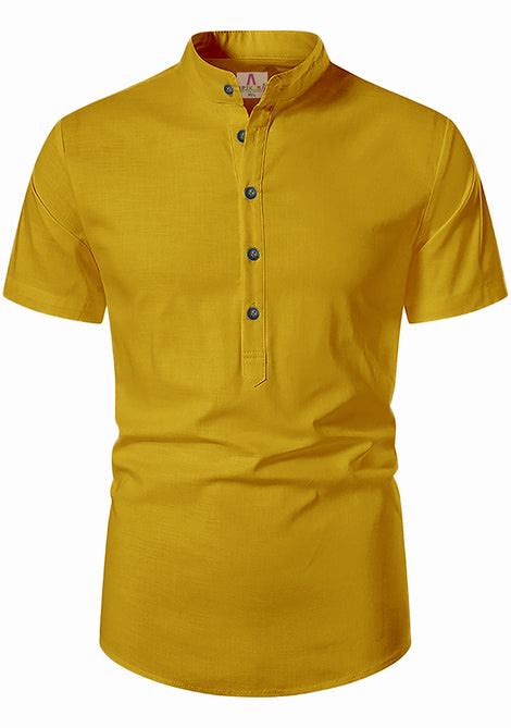 Men's Cotton Fabric Roll Up Sleeve Peach Kurta – Apektra