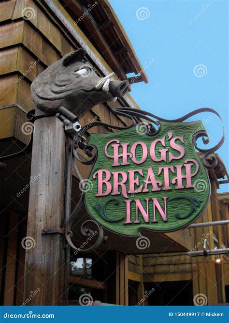 Hog`s Breath Inn Sign Carmel California Editorial Photography - Image ...