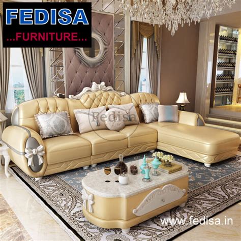 Classical Luxury l shape sofa, green velvet l shaped couch l shaped couch